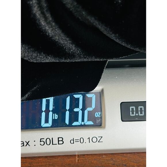 Love by Theia Crew Neck Velvet Fabric Open Back Dress Size 12 Zip Back Closure - Picture 15 of 15